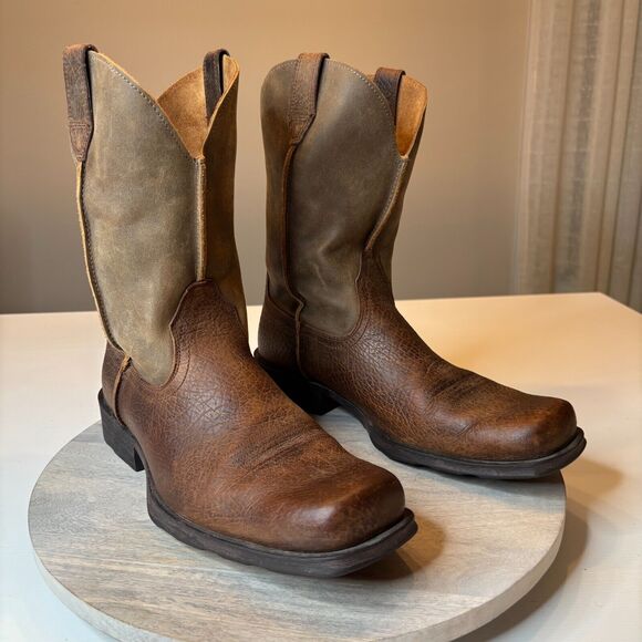 Ariat Brown and Tan Men's Boots - Picture 1 of 11